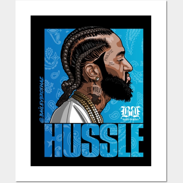 HUSSLE Wall Art by BaileyBrothaz